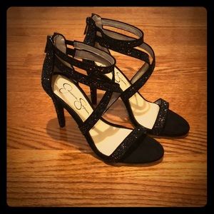 Jessica Simpson Sequined Strappy Heels